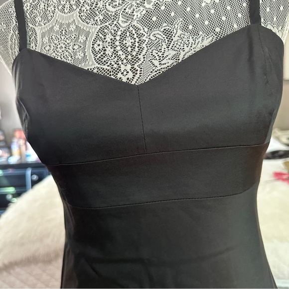 Banana Republic Y2K Retro Black Stretch Petite Cocktail Dress 6P - Picture 5 of 16